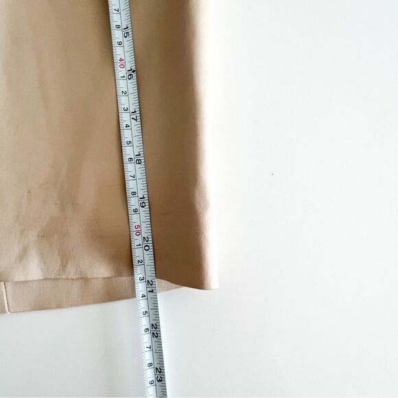 Tristan Gold Satin Party Skirt Crossover Belt Stretchy Lined Back Zip Women's 8 - Picture 7 of 7